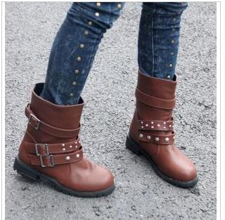 Hot Black Auth Ladies Lambskin Studded Ankle Coffee Blue Tassel Boot Red Bottom