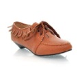 Brown Real Leather Waterproof Women's Casual Shoes