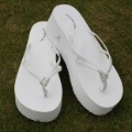 White Sandals Slip-On Women's Casual Shoes