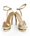 Fashion Arrival Diamond Evening Party Women High Heels Shoes Hollow Waterproof Heels Sandals