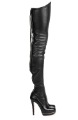 Deisigner Leather Thigh High Over The Knee Boots
