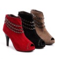 Europe And America Ladies Sandal High Heel Fish Mouth Shoes