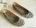 Leopard Flat Bottom Leather & PU Women's Casual Shoes