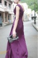 Claret Tencel Silk Sexy V Neck Ceremony Dresses Brand