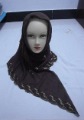 Embroidery with Beaded Islamic Hijab Accept Paypal Arabia Scarf muslim Square Higab