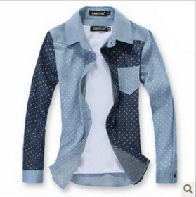 Guitar Printing Jean Material Cool Denim Men's Outwear Jacket