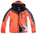Orange Red Color Ski  Windbreaker Outerwear Style Men's Hoodies