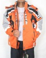 Unique Orange Outwear Waterproof Men's Hoodies & Sweatshirts