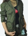 Windproof With Zipper Green Workwear