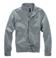 Light Blue Long Sleeve Polyester & Nylon Men's Jacket