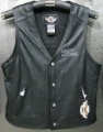 Brand New 100% Leather Sleeveless Men's Racing Sports Vest