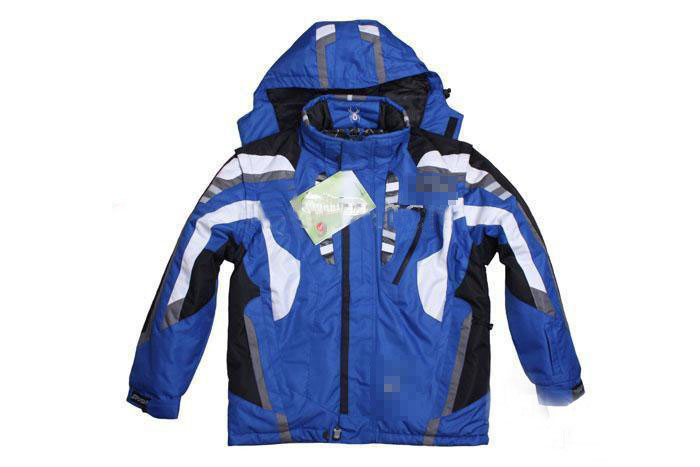 Wear Resistant Blue Color Outwear Men's Hoodies & Sweatshirts