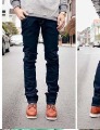 Fashion Men's Washed Embroidered Casual Soft Cotton Jeans