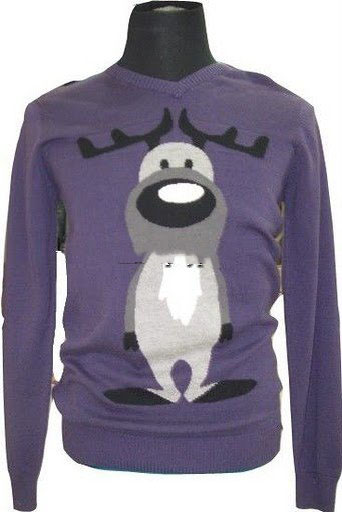 Men's Fashion Winter Hand Knitted V-neck Polyester / Cotton Sweaters