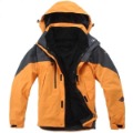 Unique Orange Windstop Design Waterproof Style Men's Sweatshirts