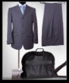 100% Wool Material Stripe Pattern Personalized Casual Men's Suits