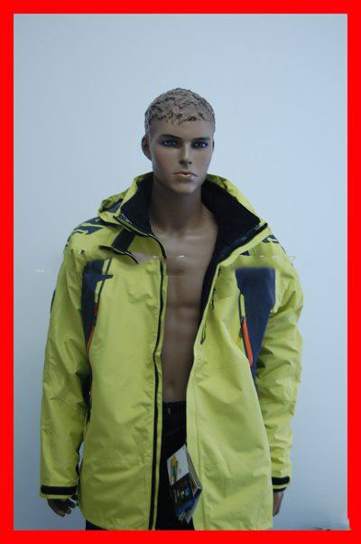 Waterproof Ski Light Green Color 100% Nylon Men's Sweatshirts