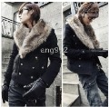 Windbreaker Style Long Sleeves Fur Collar Men's Sweatshirts