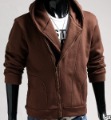 Top Quality New Men's 3color Hooded  Autumn Sweater Leisure Jacket