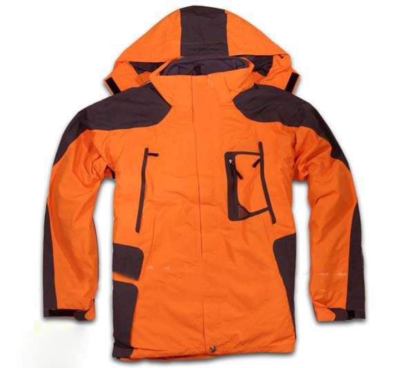 Windproof & Waterproof Unique Orange Men's Outdoor Ski Hoodies