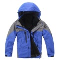 Expedition Parka Gray & Blue Waterproof Men's Hoodies & Sweatshirts