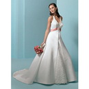 Halter Trumpet Mermaid Length Floor Beach Wedding Dresses