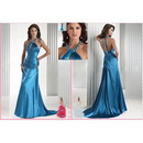 Ball Gown Asymmetrica Strapless Jewel Satin Cascading Ruffle Wedding Dress