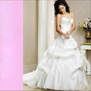 Taffeta White Ball Gown Sleeveless Strapless Bridal Wedding Dresses