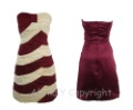 Above Knee Boutique Burgundy Strapless Satin Full Lined Back Zipper Clubwear