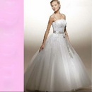 Court Train Spaghetti Straps Jewel Lace Tulle Beading Lace-up White Wedding Dresses