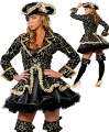 Acrylic & Spandex Deluxe Pirate Sexy Lingerie Costume Hats