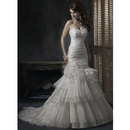 Trumpet Mermaid Chapel Train Length Floor Beach Wedding Dresses
