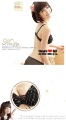 Water Jade Dot Chest Cross Department with Nets Yarn Sexy Underwear Bra Black Suit