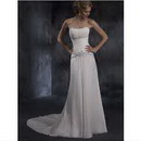 White Floor-Length Elegant Luxurious Strapless Wedding Dresses
