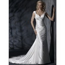 A-Line Style Sleeveless Halter Mermaid Floor-Length Gorgeous Cathedral Train Wedding Dresses