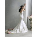 Strapless Sheath Trumpet Mermaid Floor Length Beach Wedding Dresses