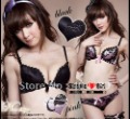 The Bud Silk Hanging On My Amphibious Sexy Lovely Gathered Bra Underwear Suit Powder