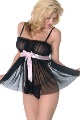 Sexy Mesh Babydoll with Tie Lady's Underwear Lingerie