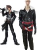Squall Cosplay Black Leather Material Fantasy Costumes