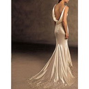 Spaghetti Straps Halter Trumpet Mermaid Beach Wedding Dresses