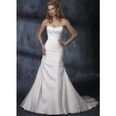 Sheath Column Trumpet Mermaid Floor Length Beach Wedding Dresses