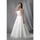 Floor-length Dropped Appliques Off-the-shoulder Ribbons Court Train Wedding Dresses
