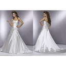 Anti-Wrinkle Sleeveless Lace- up Back Strapless Sweep Gorgeous Cathedral Train Wedding Dresses