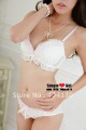 Snow Spinning Flash Powder Layers of Lace Sexy Lovely Bra Underwear Suit