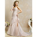 Elegant & Luxurious Cascading Ruffle Mermaid Beach Wedding Dresses