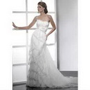 Backless Sleeveless Floor-Length Sexy Strapless Sheath Wedding Dresses