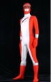 Lycra & Polyester Red & White Waterproof Catsuits