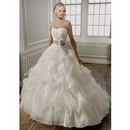 Ruffles Off-the-shoulder Appliques Sashes Halter Court Train Wedding Dresses