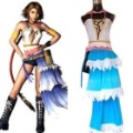 Women's Performance Yuna Cosplay Uniform Material Fantasy Costumes