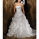 Free Shipping Plus Size Dress One-shoulder Ruched Embroidery Wedding Dress Cascading Ruffle Wedding Dress Stack-up Wedding Dress
